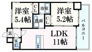 土橋駅 徒歩5分 2階の物件間取画像